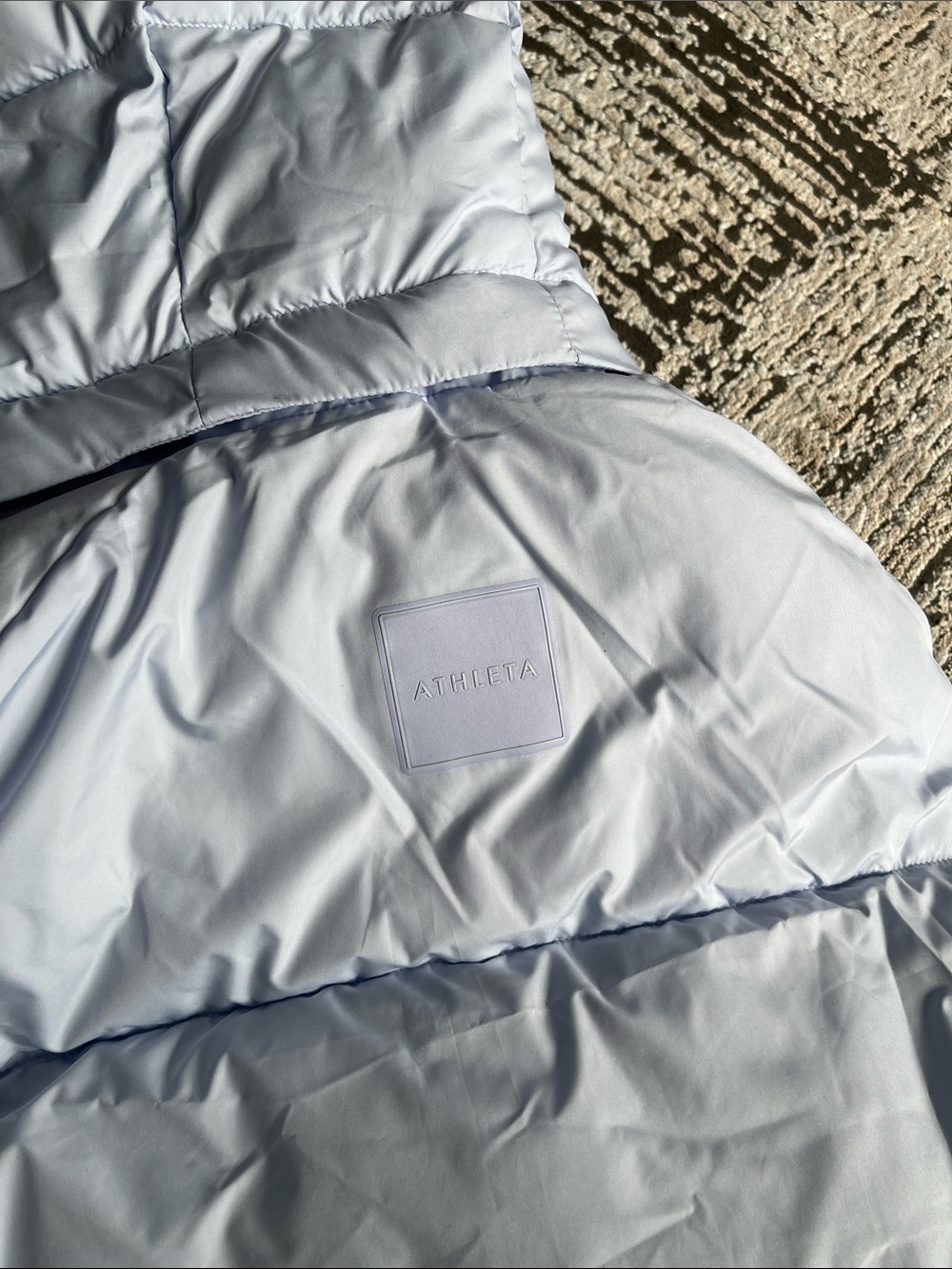 Athleta Light Blue Quilted Puffer Vest - Picture 4 of 5